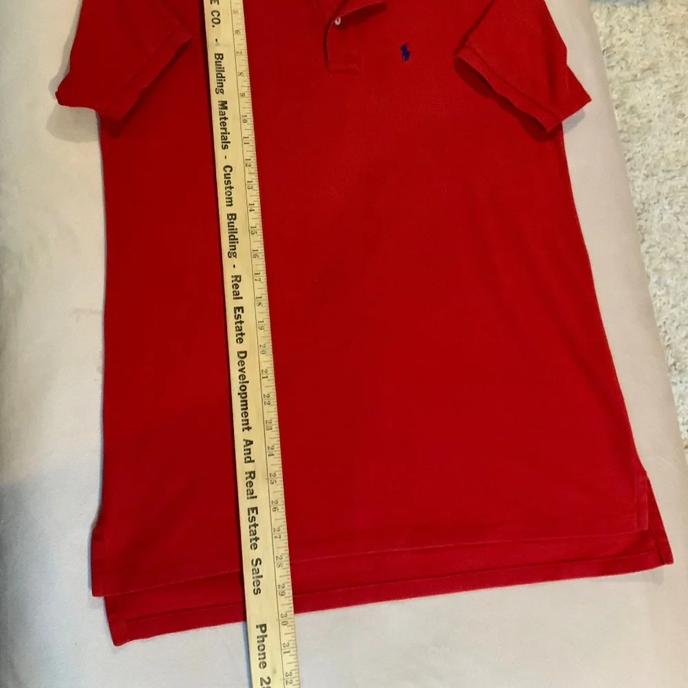 Ralph Lauren Red XL Short Sleeve Polo Classic Preppy Golf School Uniform Resort